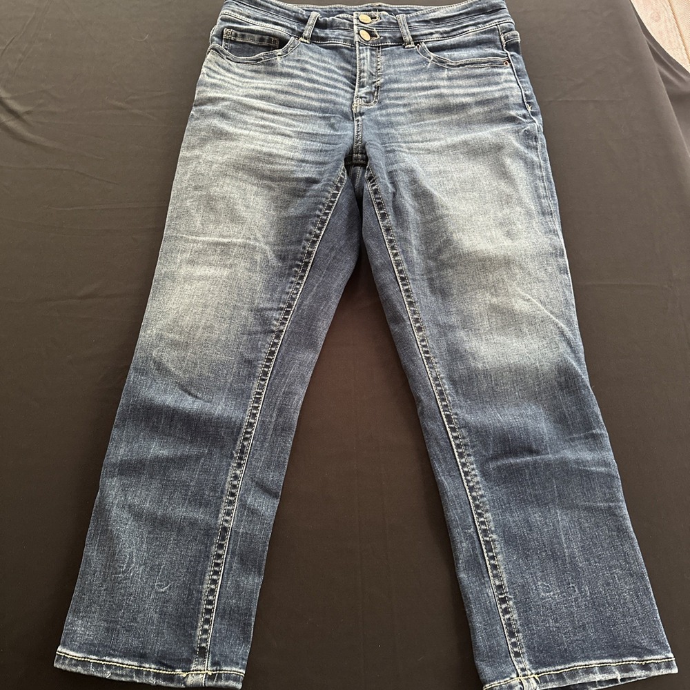 BKE Buckle Jeans Women 29 Gabby Straight Leg Curvy Fit High Rise Blue Denim
